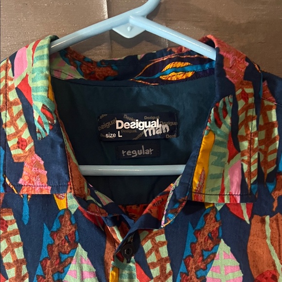 Desigual Other - Desigual Man / Men's Colorful Patterned Stylish lightweight cotton Shirt